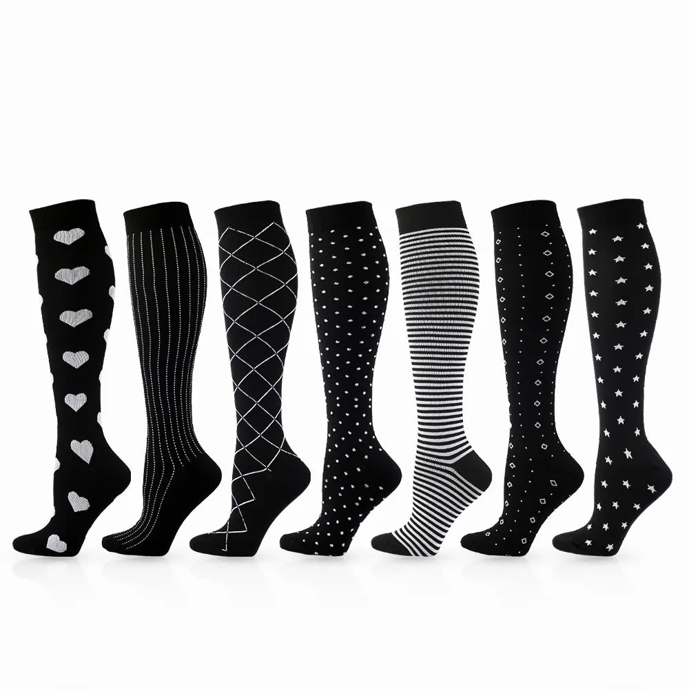Graduated Compression Mid-Calf Socks for Maternity & Nursing