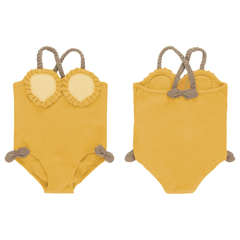 Girlsβ Fruit-Inspired One-Piece Swimsuit β Trendy Cami Style