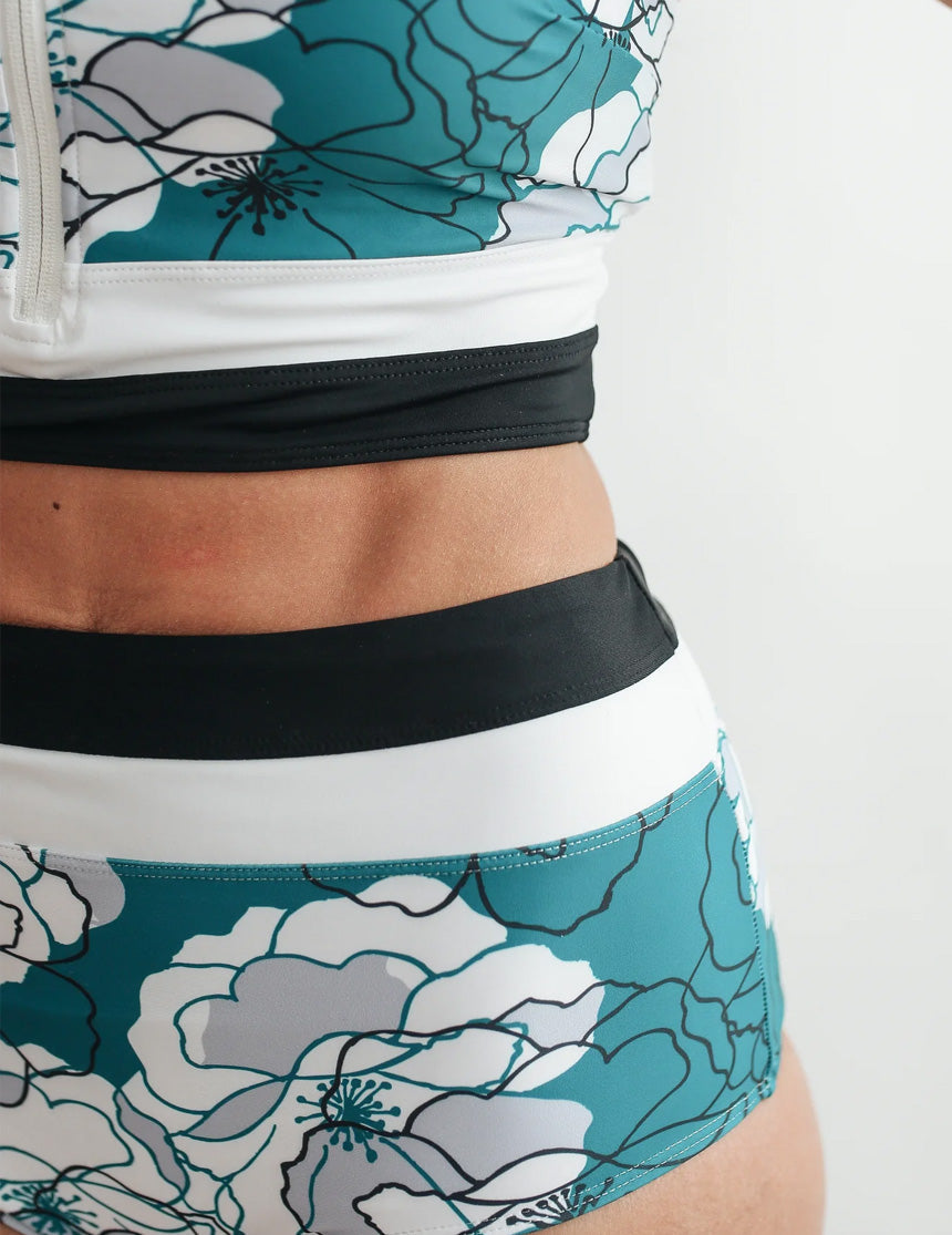 Moderate Coverage High Waist Bikini Bottoms