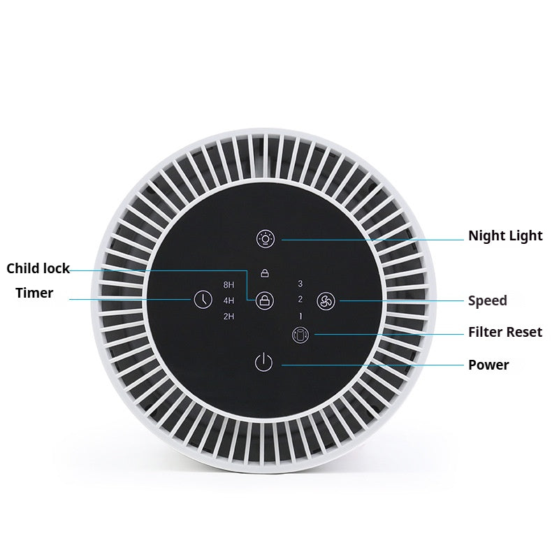 Mini Desktop Air Purifier for Home & Office
