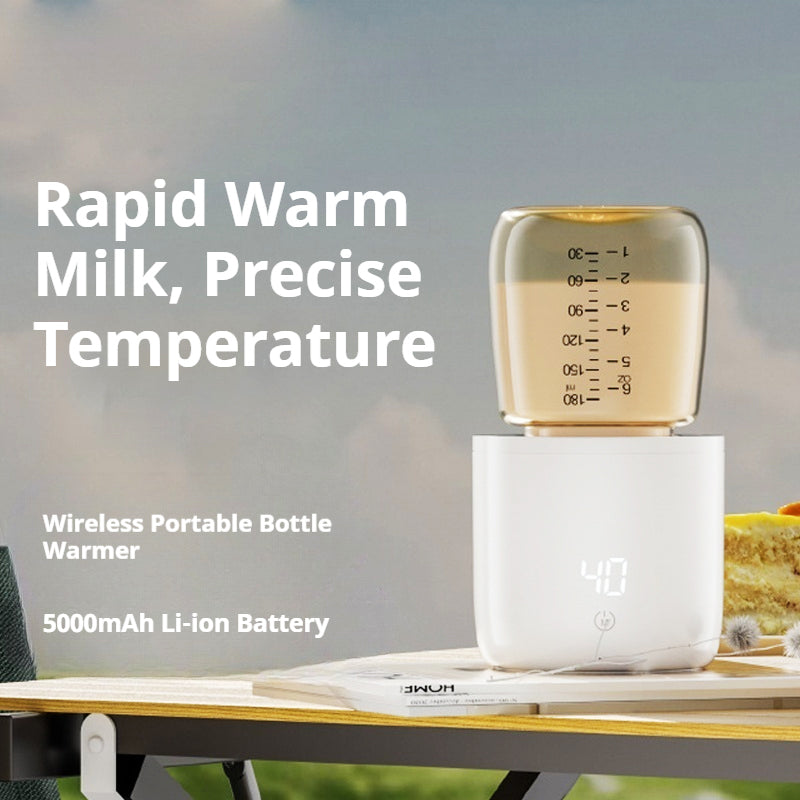 Portable 2-in-1 Smart Bottle Warmer for Breast Milk & Formula