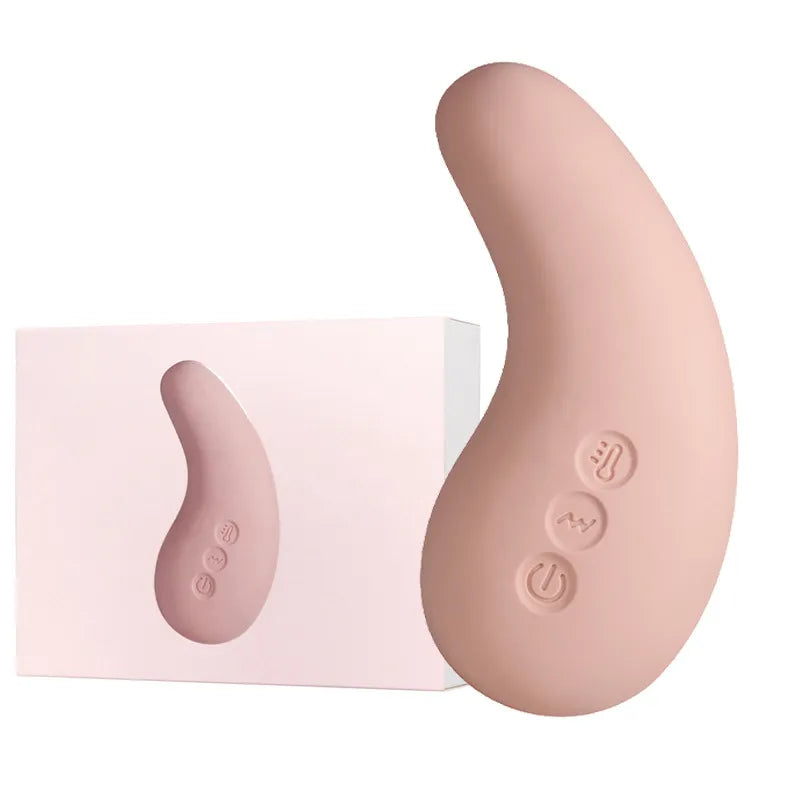 Heated Vibration Breast Massager – Liquid Silicone Nursing Aid for Comfort & Milk Flow