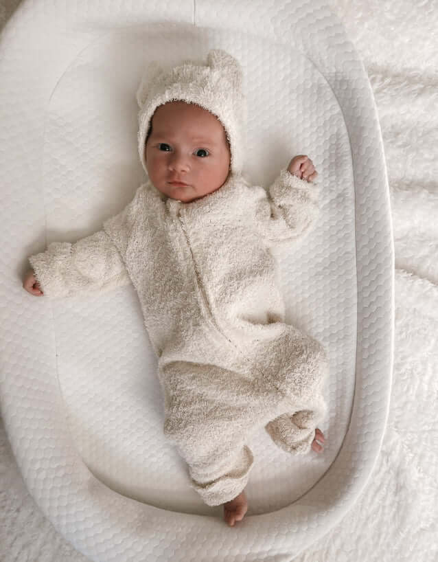 Luna + Luca Baby Bear Jumpsuit | Cozy Teddy