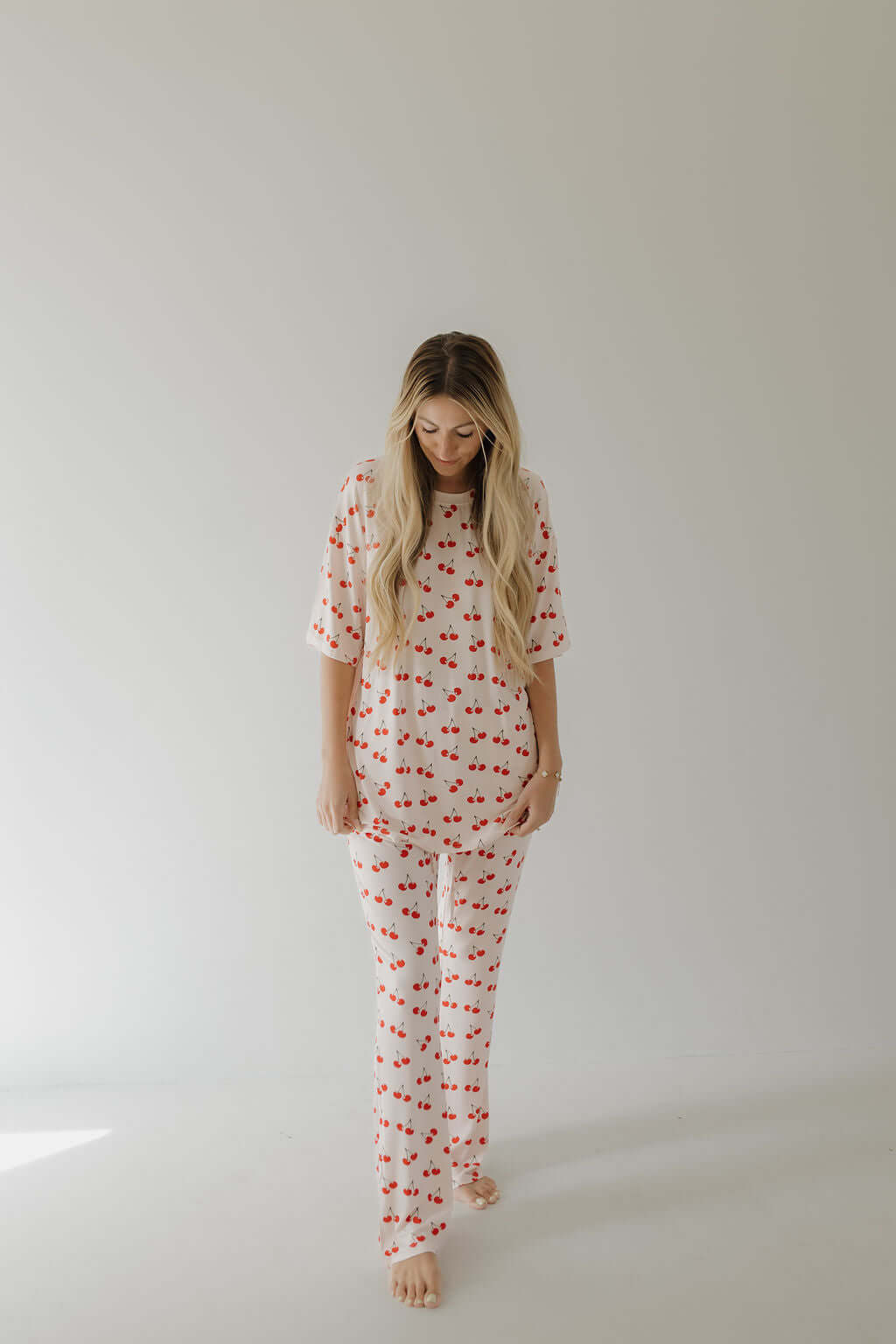 Cherry Orchard | Short Sleeve Women's Bamboo Pajamas