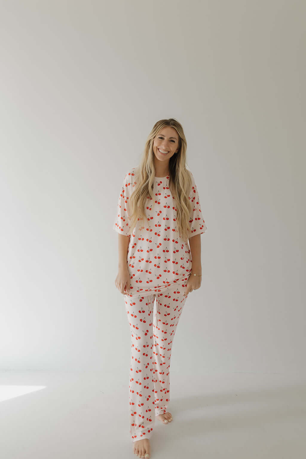 Cherry Orchard | Short Sleeve Women's Bamboo Pajamas