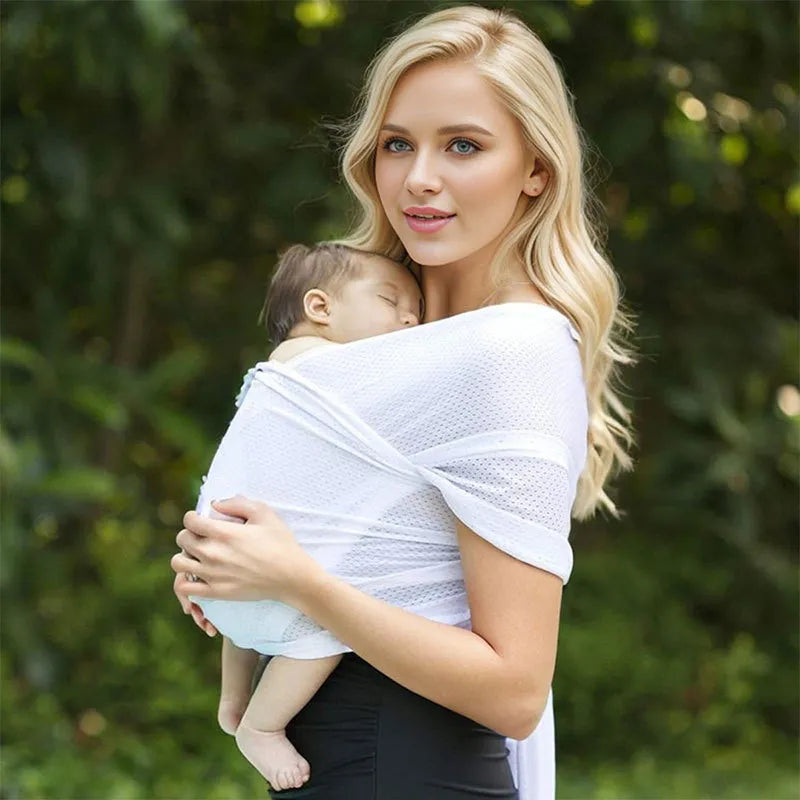 Breathable Mesh Baby Wrap Carrier – Lightweight Front Carry Sling