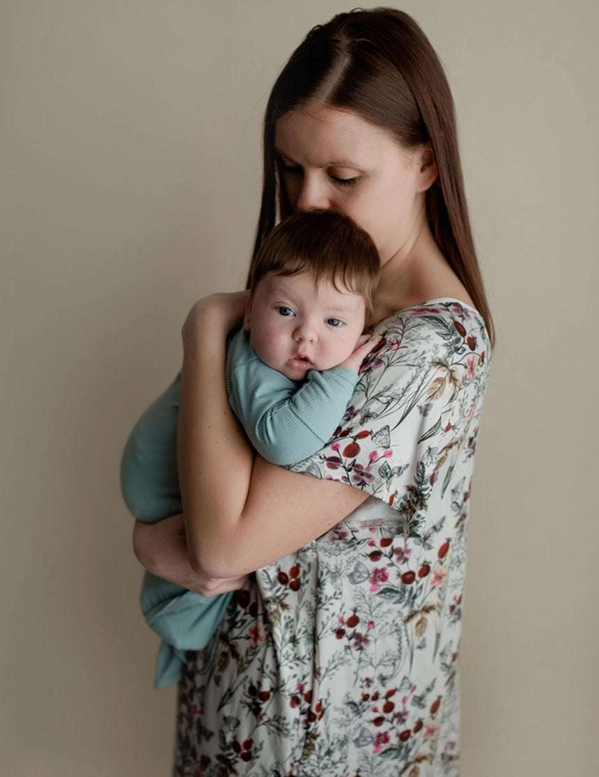 Mommy & Baby Hospital Bundle | Floral & Bluebird