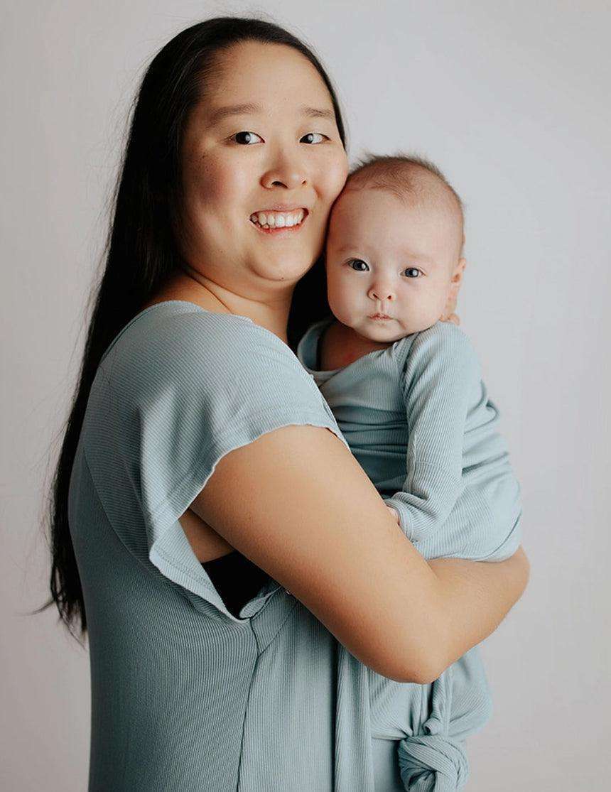 Mommy & Baby Hospital Gown Bundle | Bluebird