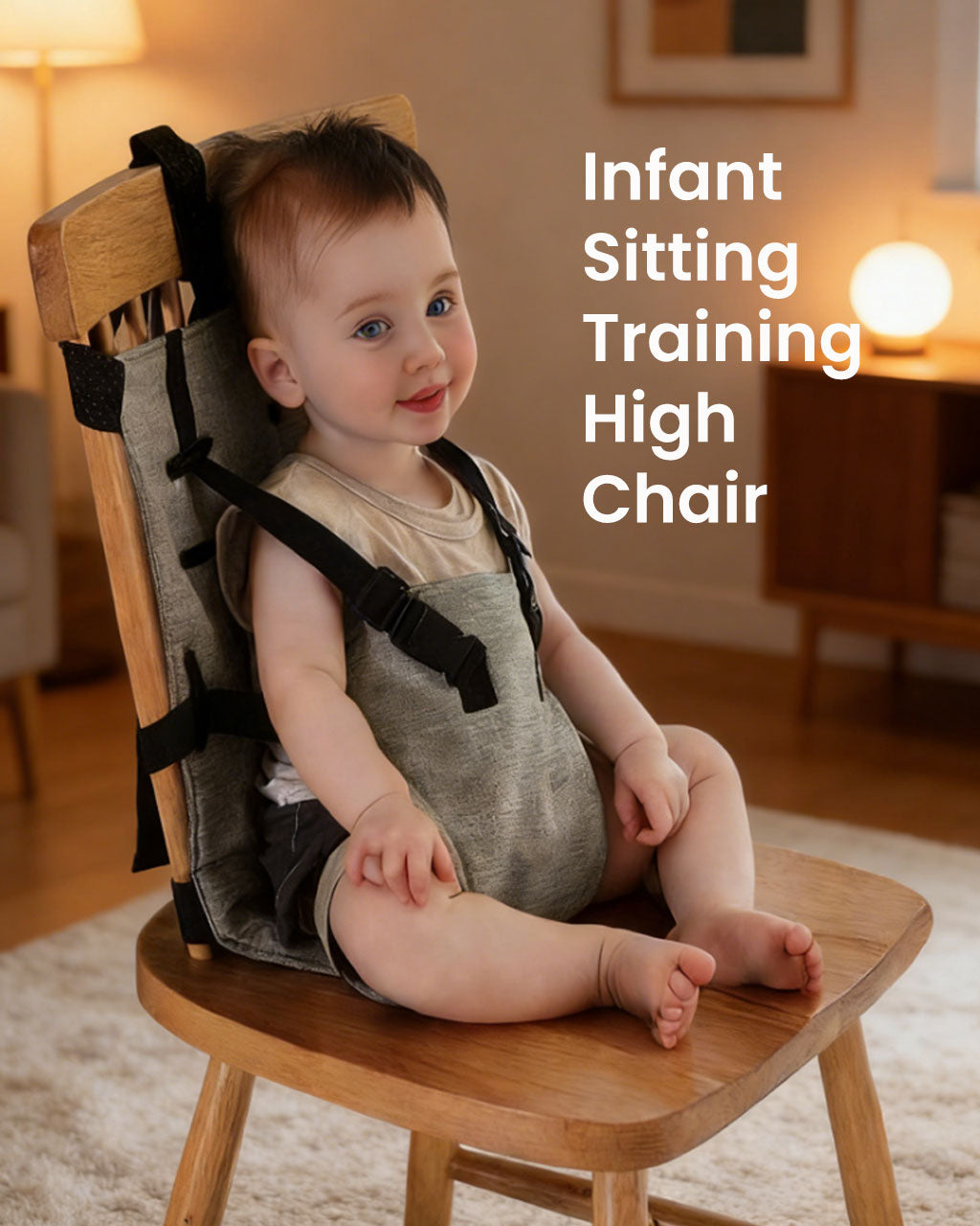 Portable Baby High Chair Safety Strap – Adjustable Feeding Seat Belt