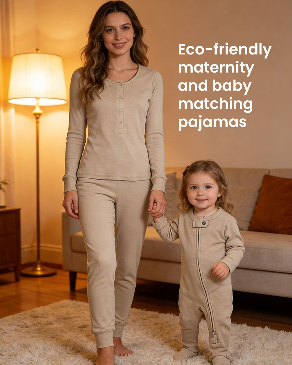 Maternity & Me Matching Romper Set – Organic Cotton Sleepwear