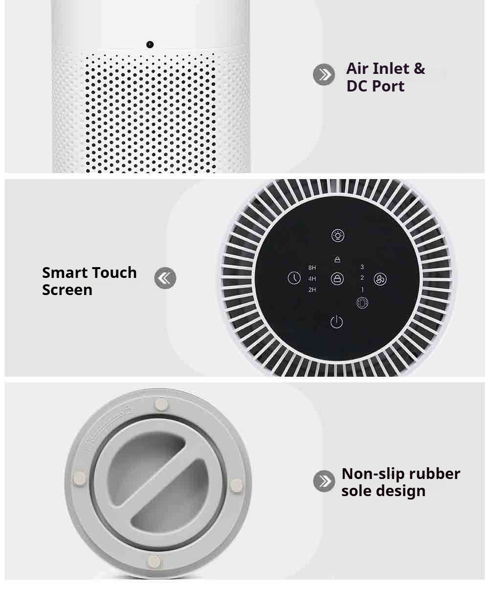 Mini Desktop Air Purifier for Home & Office