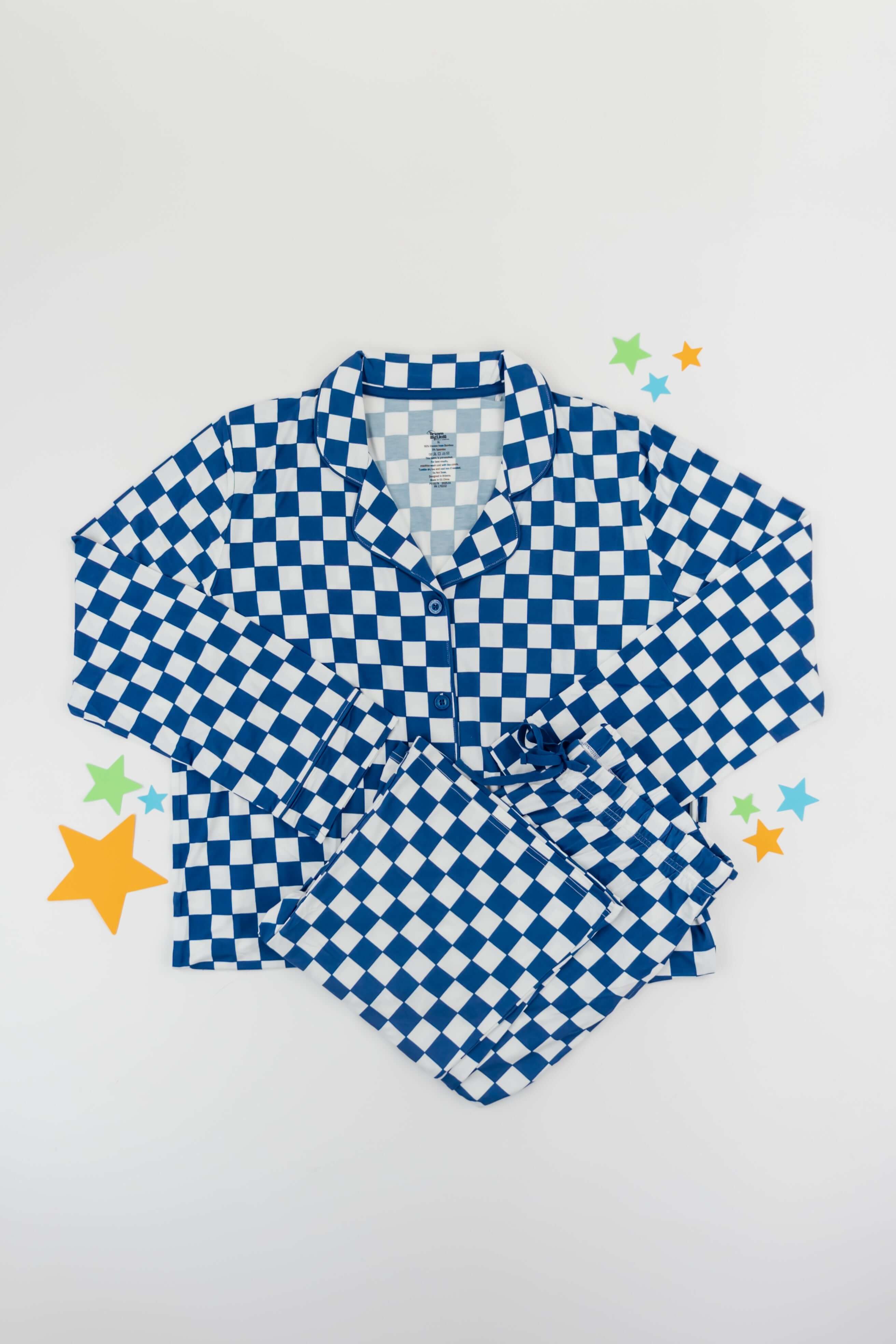 Navy Checkers Women's Dream Set