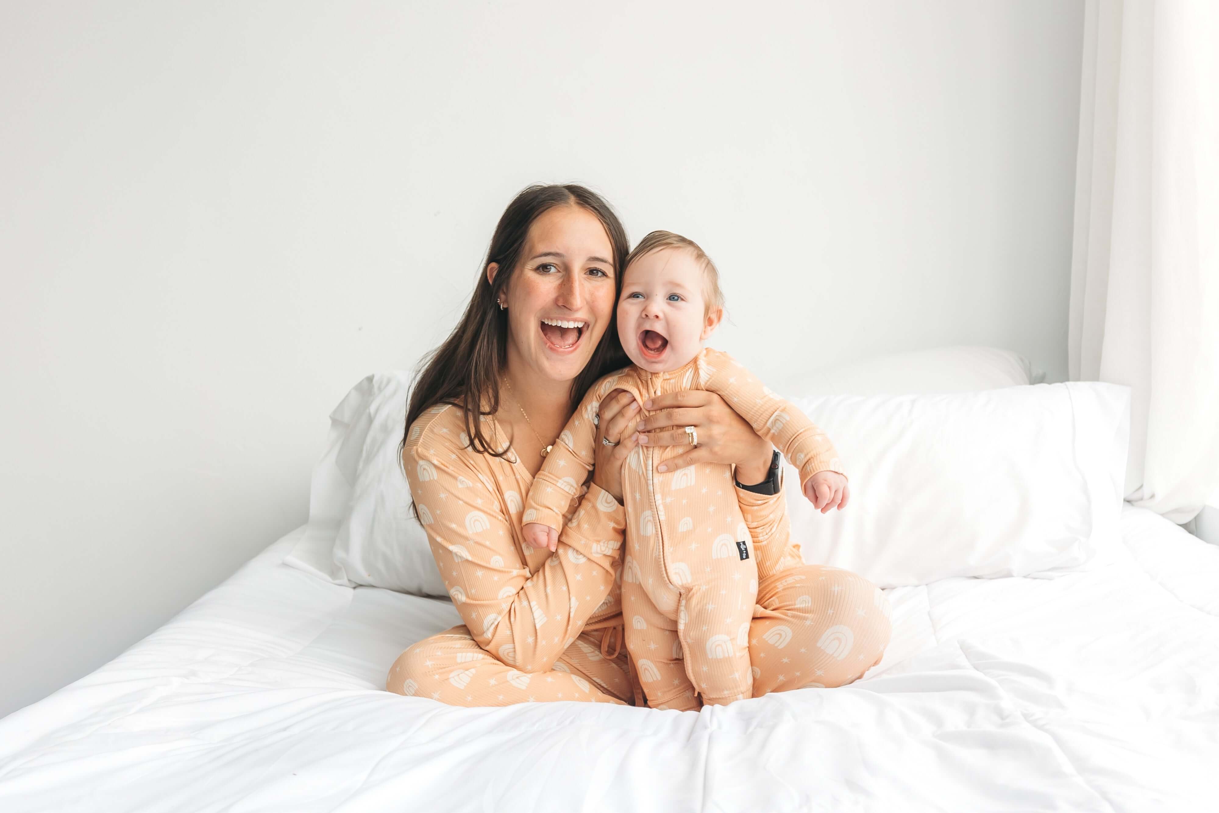 Rainbow Ribbed | Zip Romper