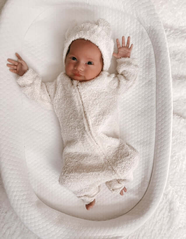 Luna + Luca Baby Bear Jumpsuit | Cozy Teddy