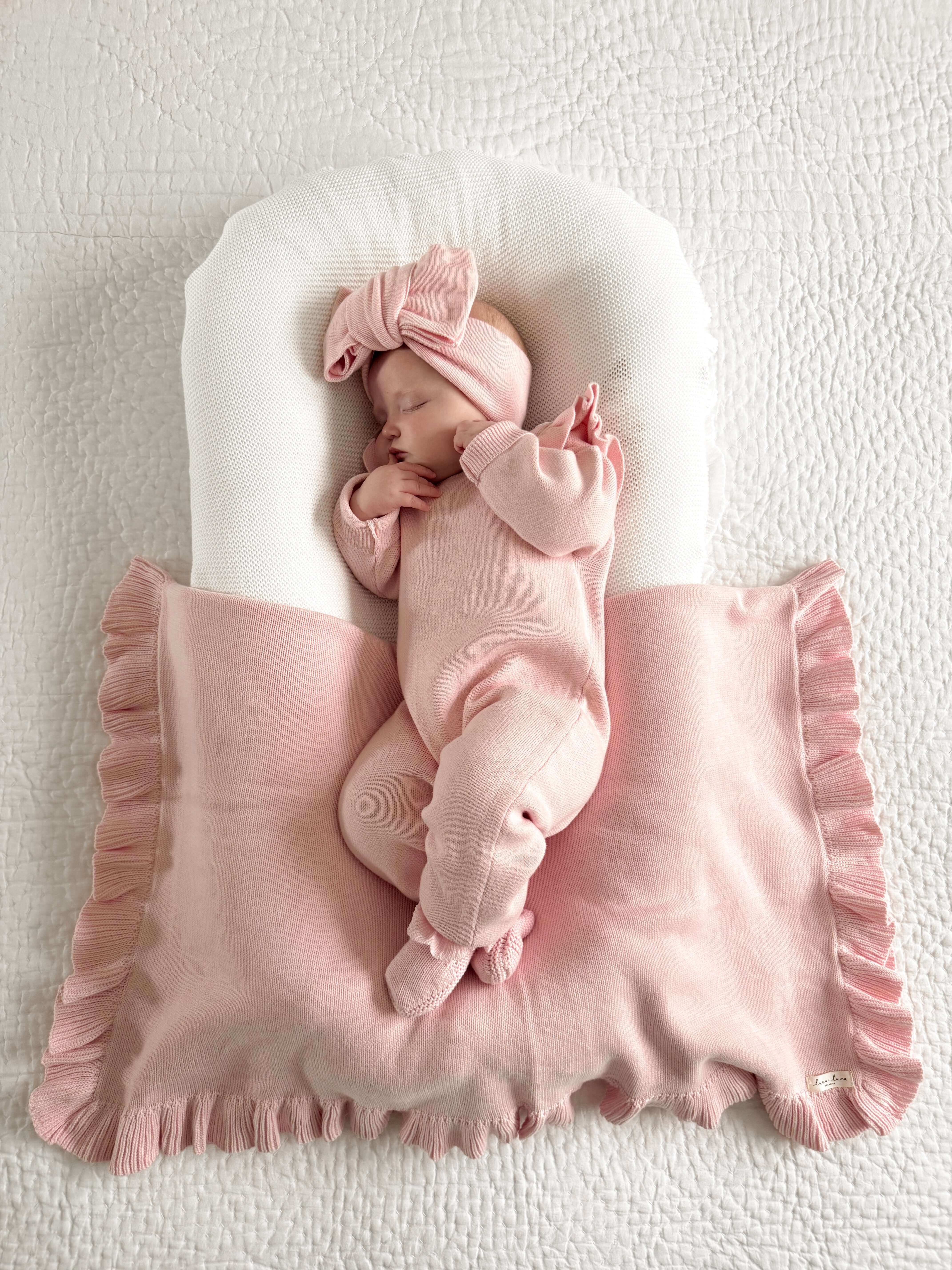 Powder Pink | Classic Ruffle Jumpsuit