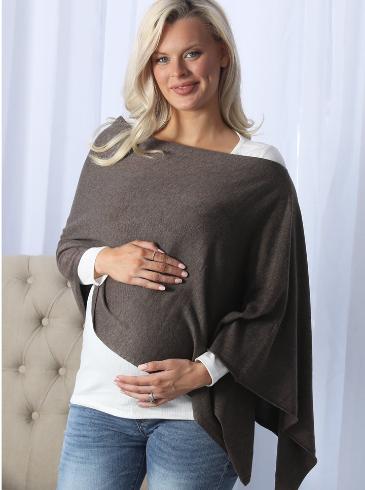 Moozie Mama Luxury Poncho/Scarf Maternity & Nursing Cover in Mocha