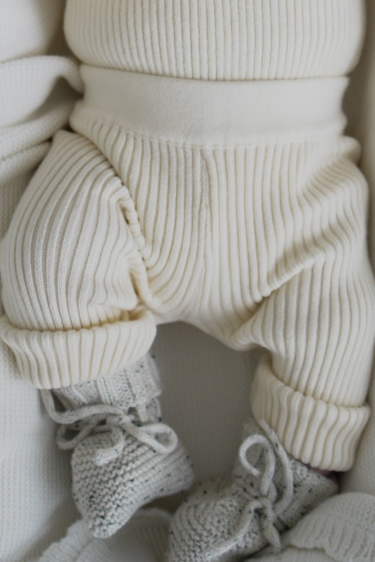 Luna + Luca Organic Booties | Black Speckle