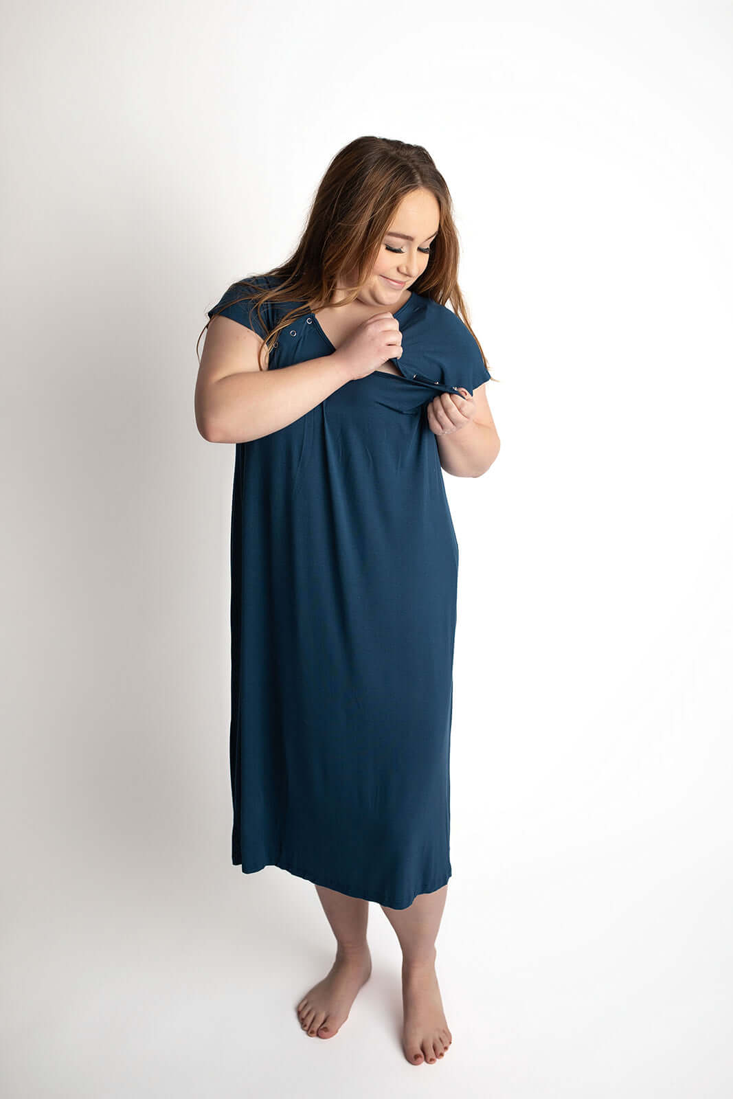 Navy Labor & Delivery Gown