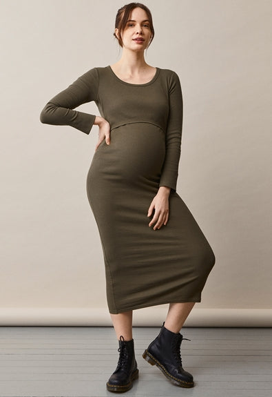 Boob Maternity & Nursing Signe Dress Pine Green
