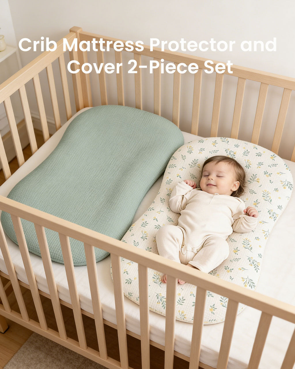 Newborn Baby Bed Nest Cover – Removable & Washable Uterus-Inspired Crib Insert Cover