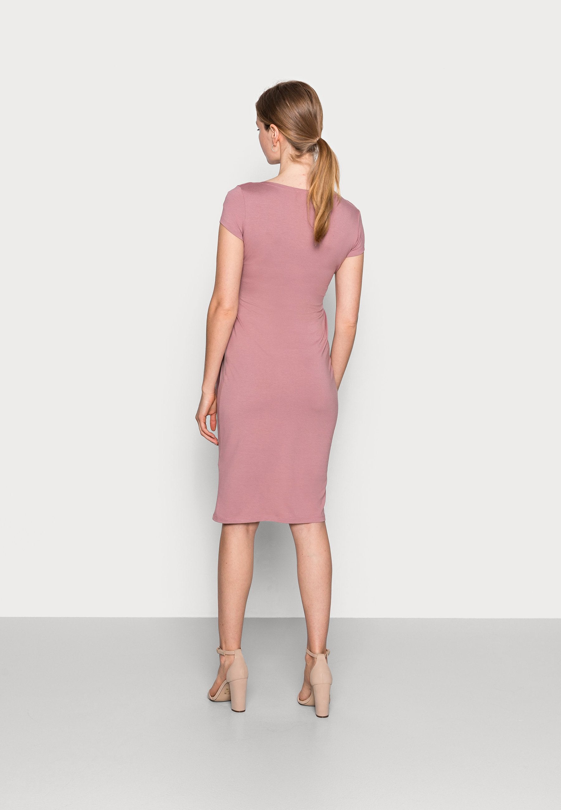 9fashion Dusty Pink Maternity & Nursing Dress Holly