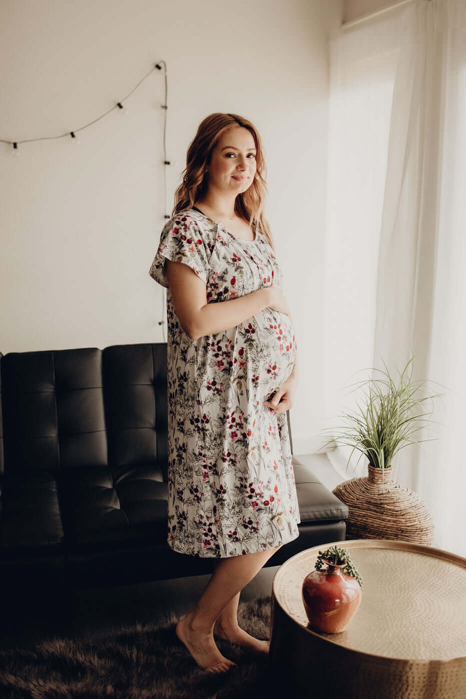 Floral Labor & Delivery Gown