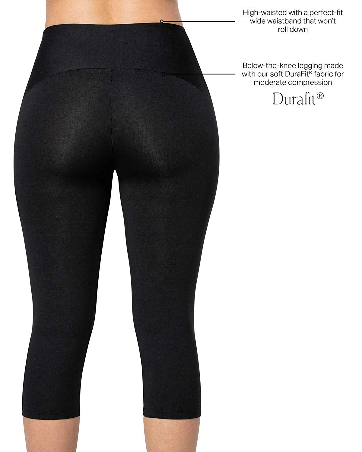 Leonisa Post Pregnancy ActiveLife High-Waisted Moderate Compression Capri 012904