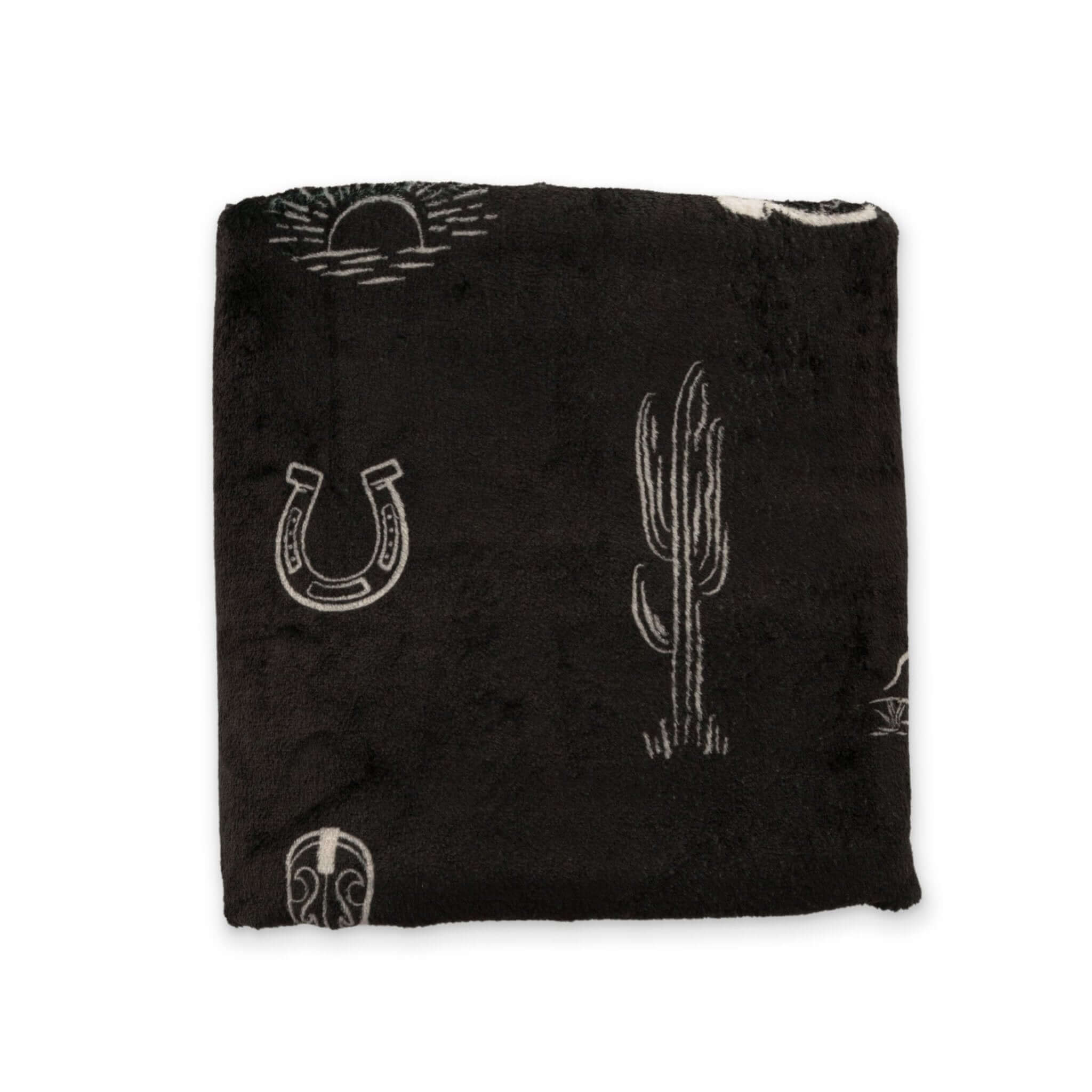 Western Double Sided Throw Blanket
